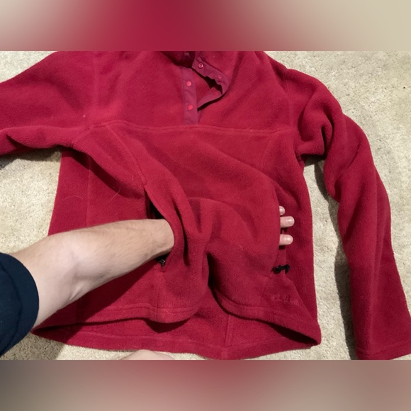 Women’s LL Bean Fleece Snap Pullover - Picture 5 of 7